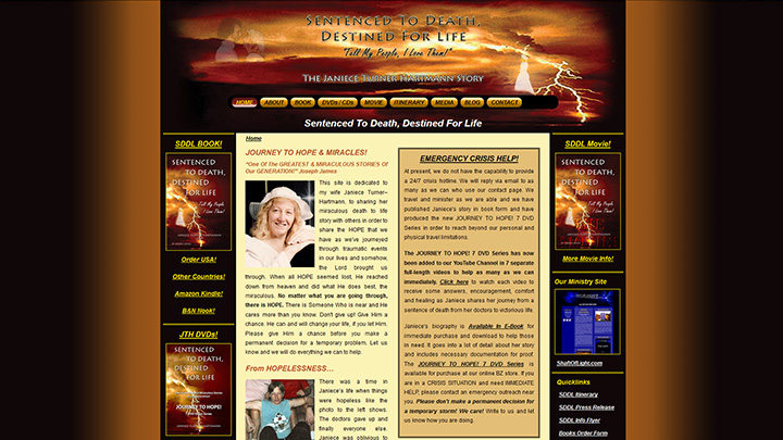 Sentenced To Death, Destined For Life - Joseph James - Help site for trauma, suicide, mental illness, gender issues, battered by religion, addictions, identity, hurting, broken