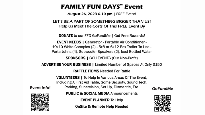 FAMILY FUN DAYS™ Event | Enclave at Woodland Lakes, Conroe TX | August 26, 2023 | Free Event Invite