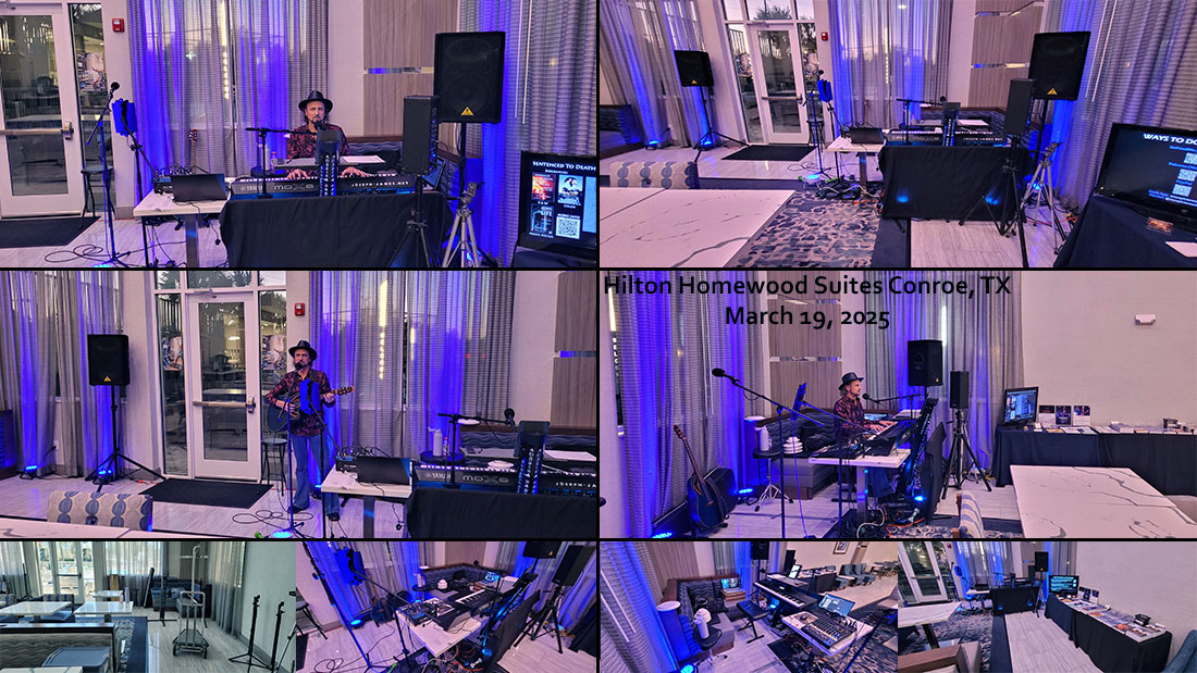 Joseph James Performs at the Hilton Homewood Suites in Conroe Texas - March 19, 2025