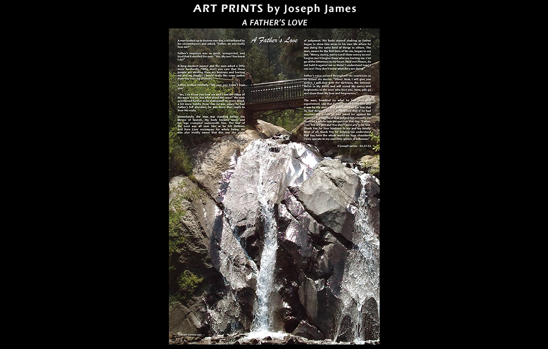 A FATHER'S LOVE Art Print & Story by Joseph James